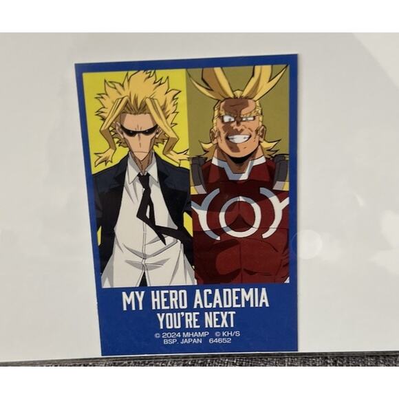 My Hero Academia You’re Next All Might Dark Might Illustration Board & Sticker - Picture 3 of 3